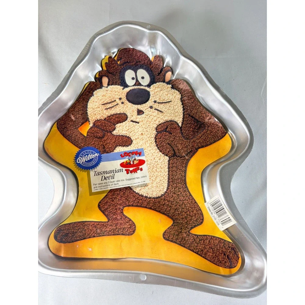 Wilton Tasmanian Devil Cake Pan Looney Tunes Taz Vintage 1994 Aluminum 2105-1236